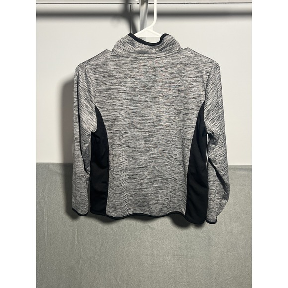 St. John's Bay Active Women's Petite PS Full Zip Quick-Dri Athletic Jacket Gray - Picture 4 of 4